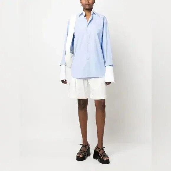 Woera signature button up pinstripe